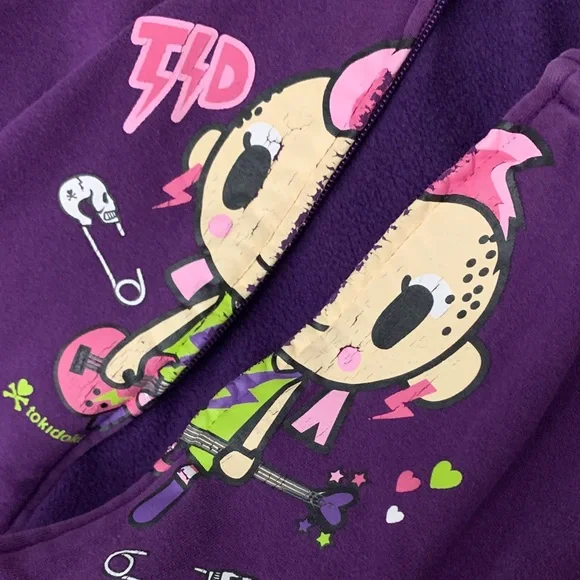 Tokidoki Purple Character Hoodie - Picture 5 of 5